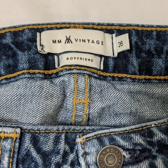 MM Vintage Boyfriend Denim Jeans, size 26 - Picture 7 of 15